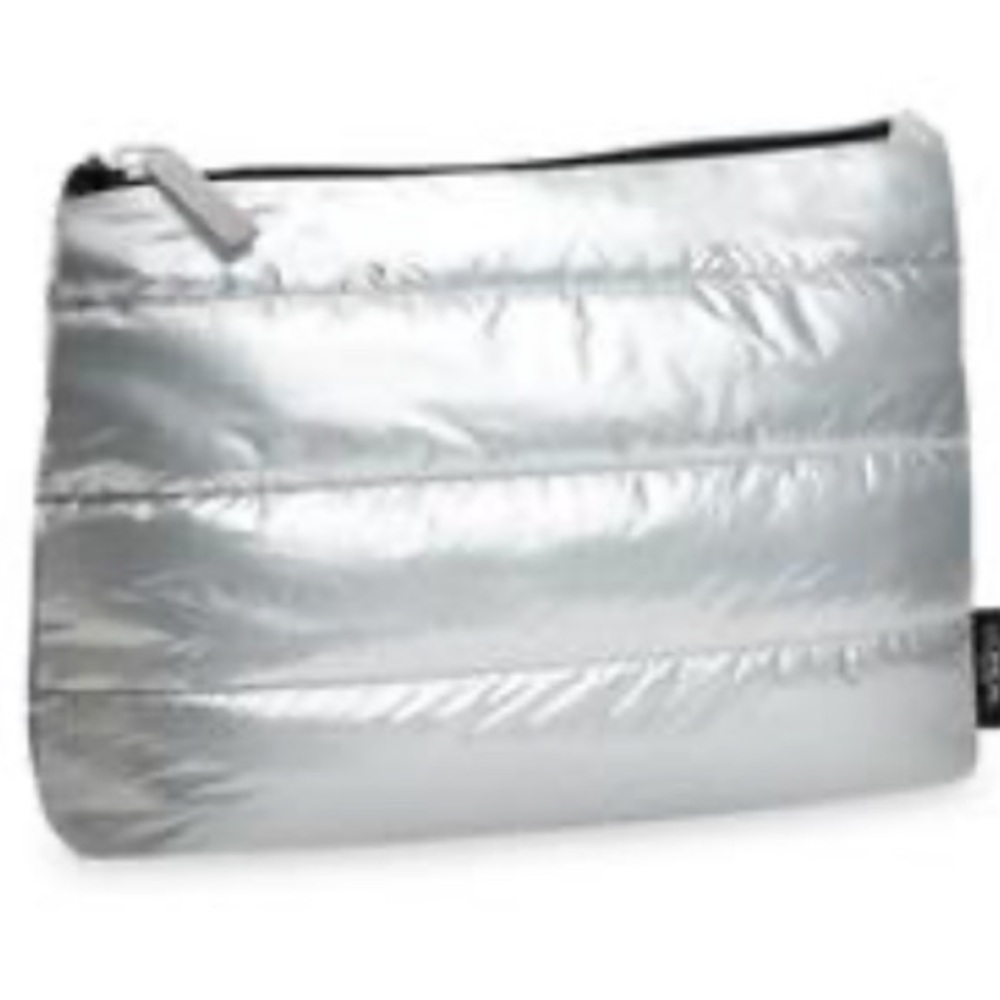 L’Oréal Paris Silver Puffer Cosmetic Pouch